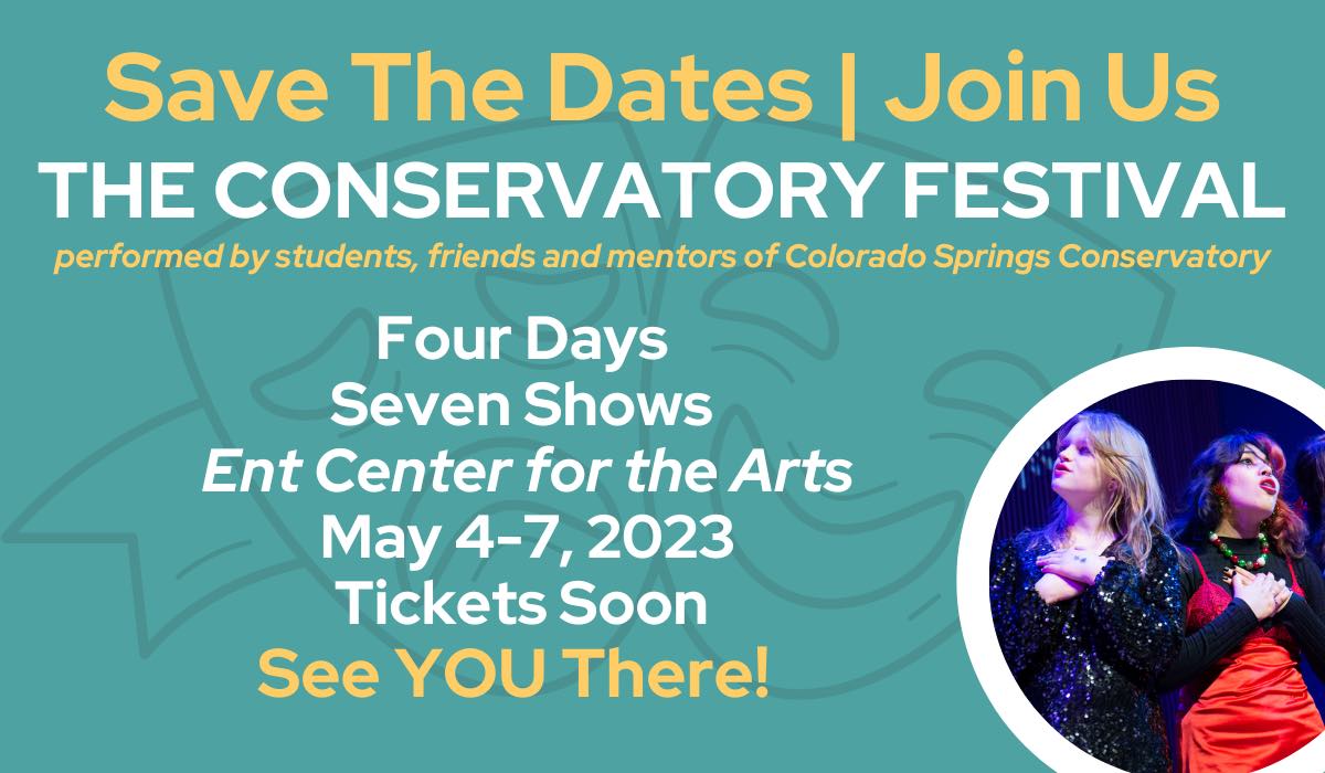 2023 Colorado Springs Conservatory festival save the date