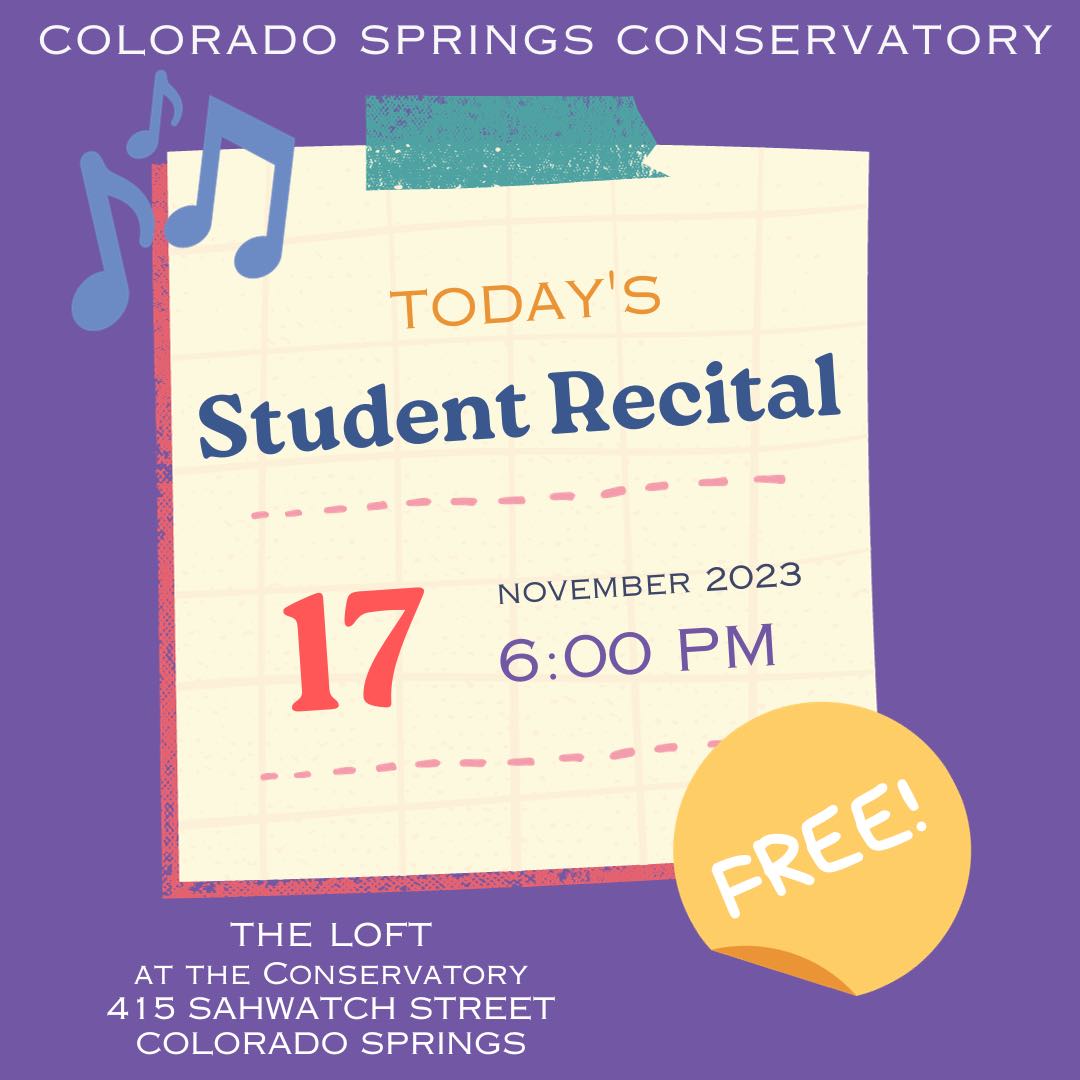 student recital November 2023