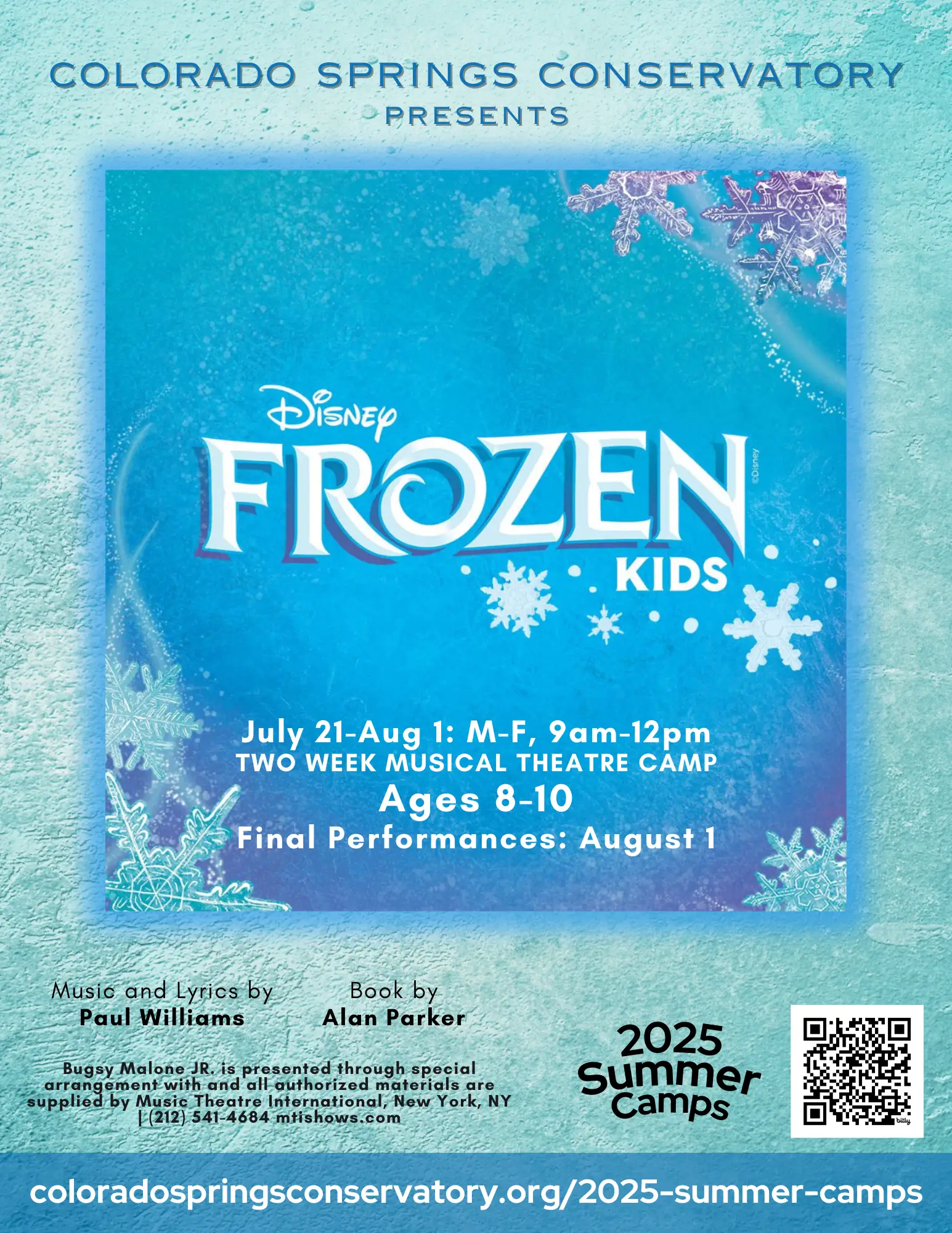 Frozen KIDS 2025 summer camp