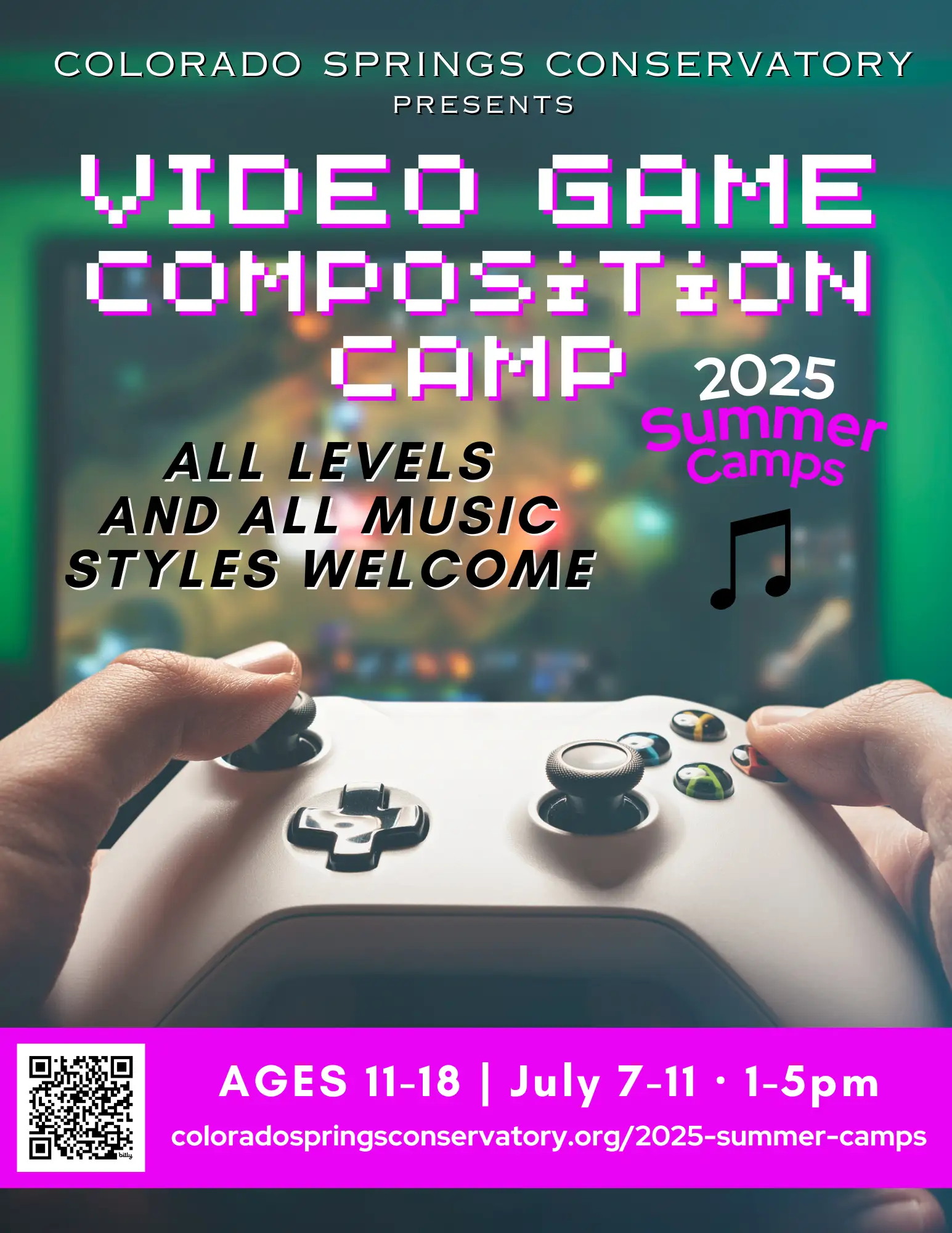 2025 video game composition summer camp