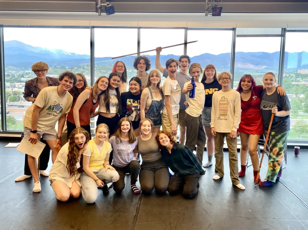 Colorado Springs Conservatory students rehearsing Titanic