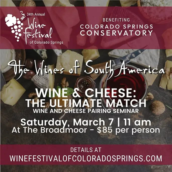 Wine & Cheese at the 2026 Colorado Springs Wine Festival