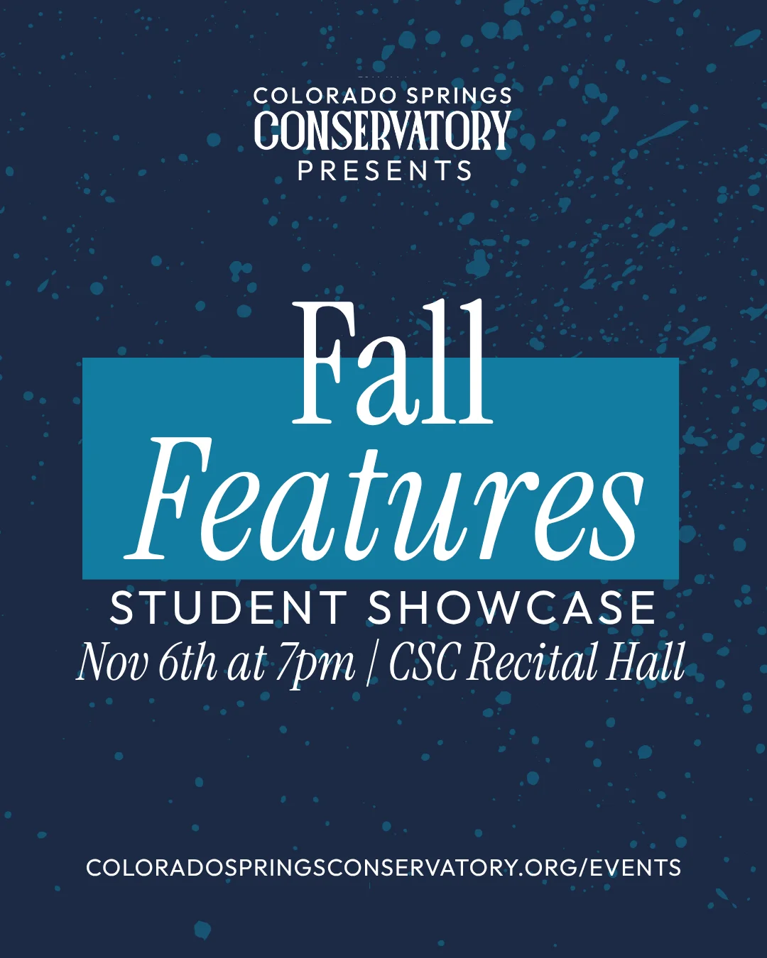 2026 fall features concert
